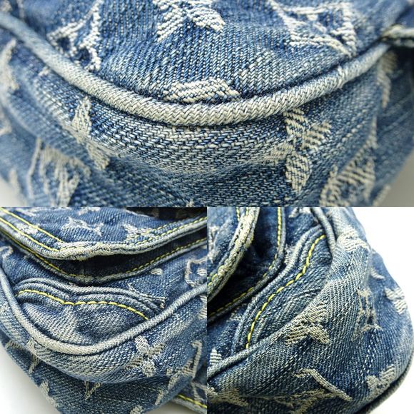 Louis Vuitton Monogram Denim Bum Bag Body Bag Blue - Picture 6 of 8